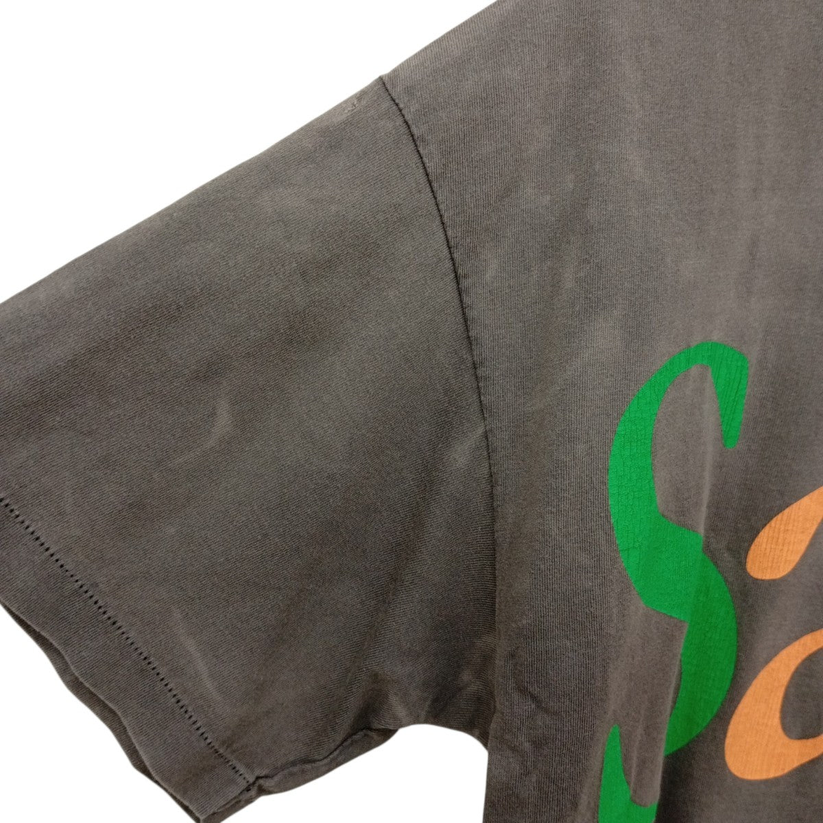 SS TEE COLORFUL SAINT ヨゴレ・ダメージ加工半袖カットソーSM-YS8-0000-001