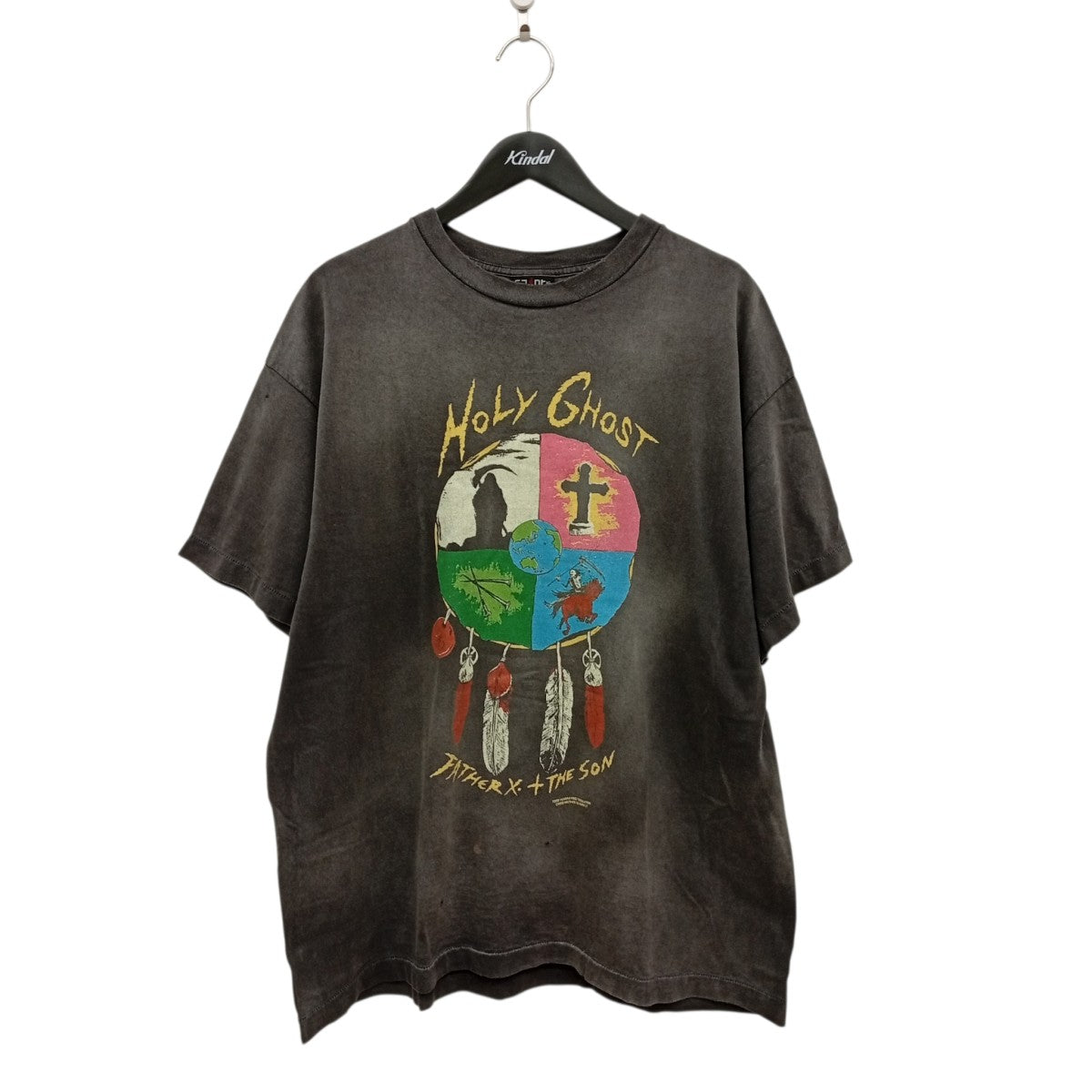 LM-SS TEE   HOLY GHOST ヨゴレ・ダメージ加工半袖カットソーSM-YS8-0000-C43