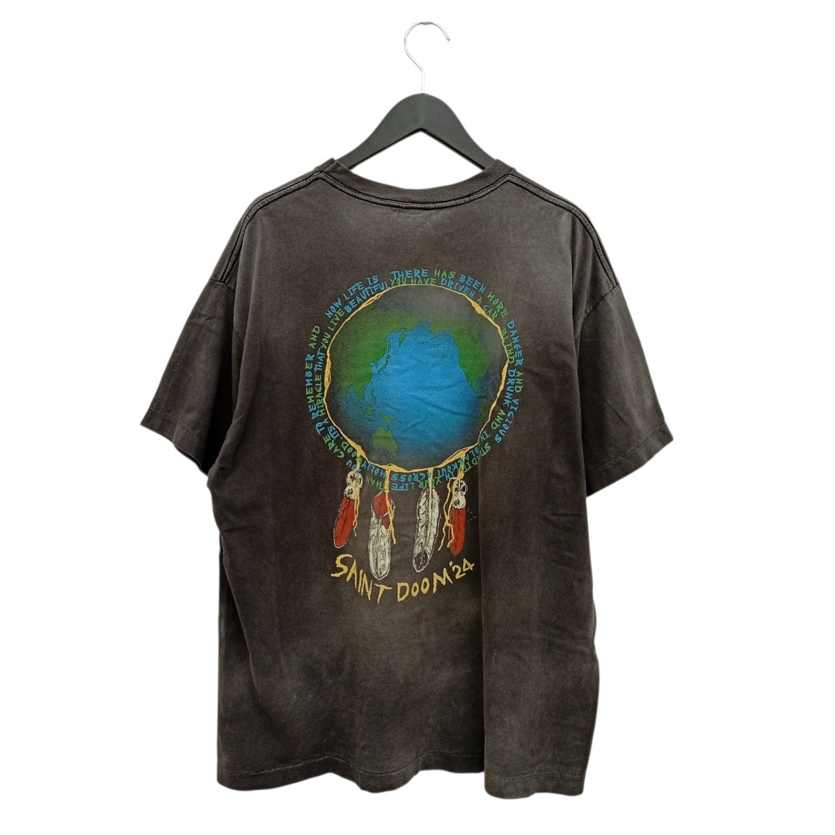LM-SS TEE   HOLY GHOST ヨゴレ・ダメージ加工半袖カットソーSM-YS8-0000-C43