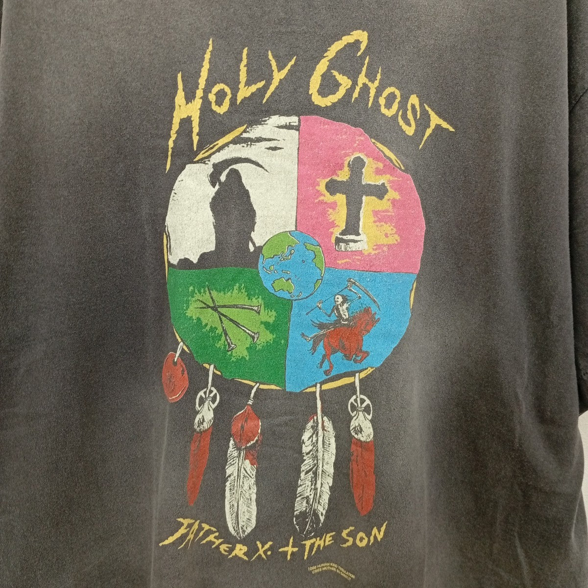 LM-SS TEE   HOLY GHOST ヨゴレ・ダメージ加工半袖カットソーSM-YS8-0000-C43