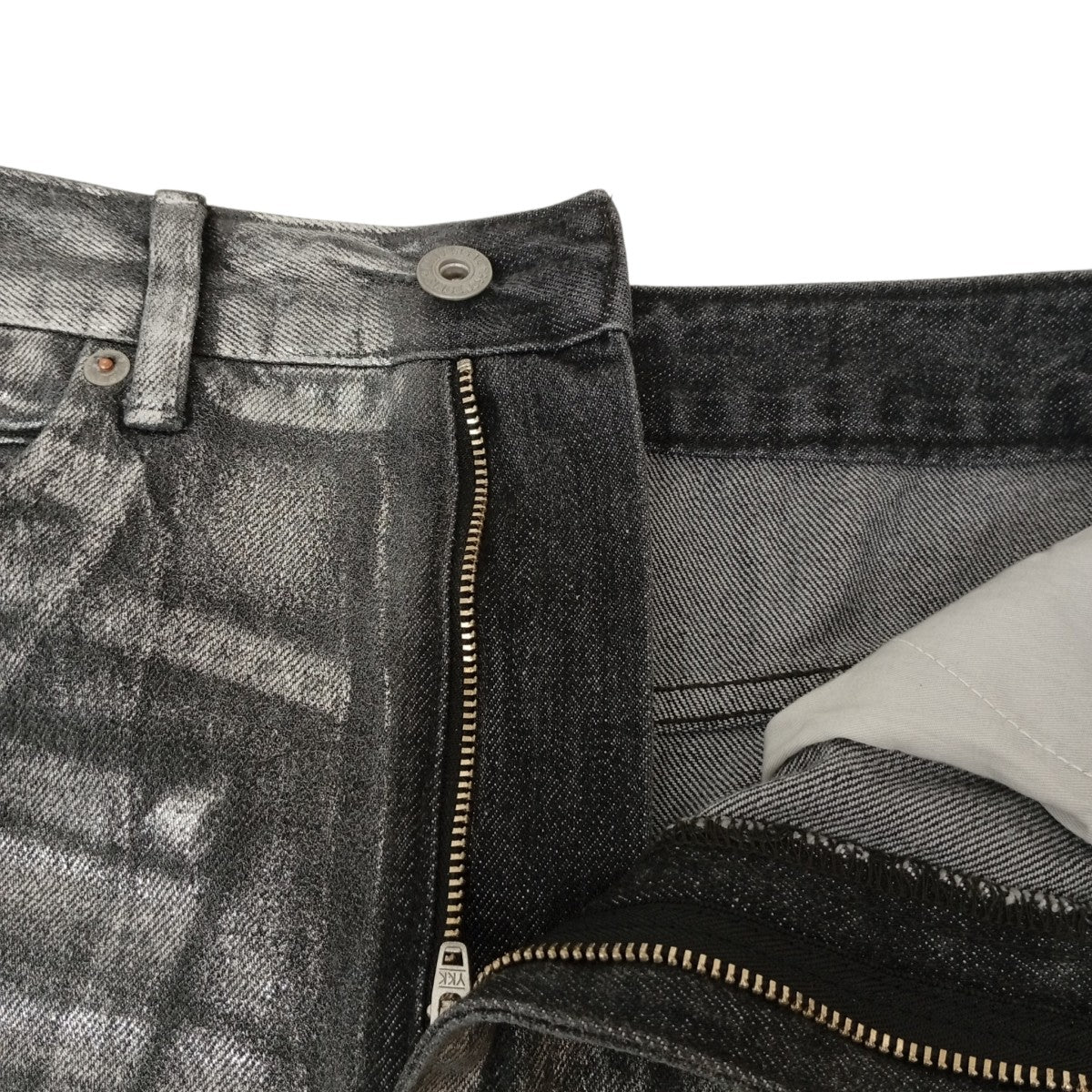 LEAN FOIL JEAN SKIRTスカート24060700117020