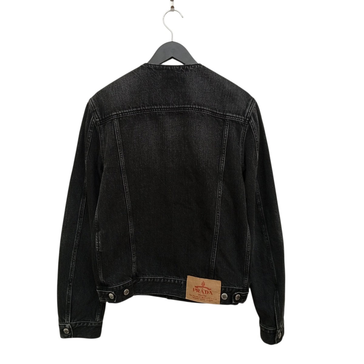 23SSWashed Denim Collarless JacketデニムジャケットGEB229