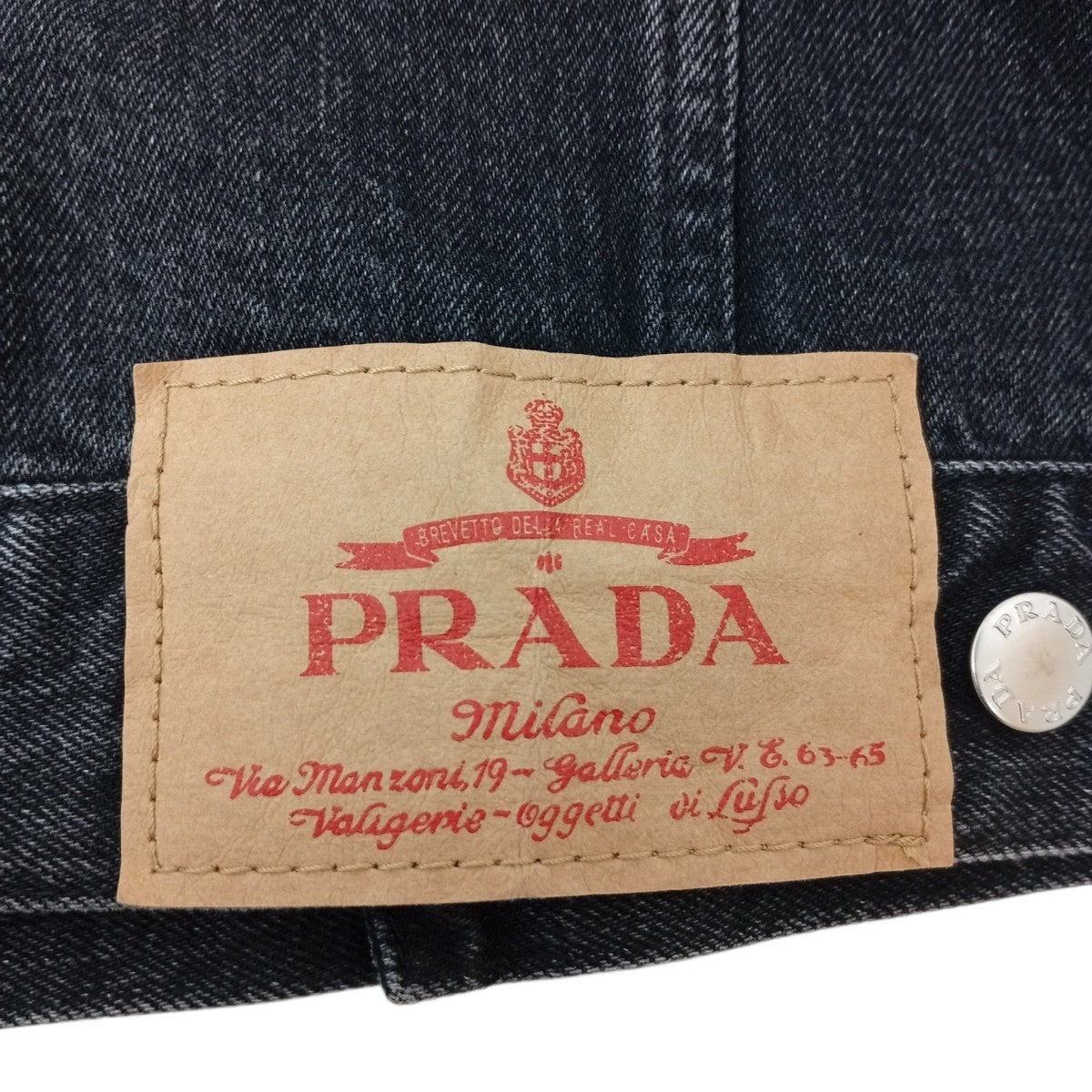 23SSWashed Denim Collarless JacketデニムジャケットGEB229