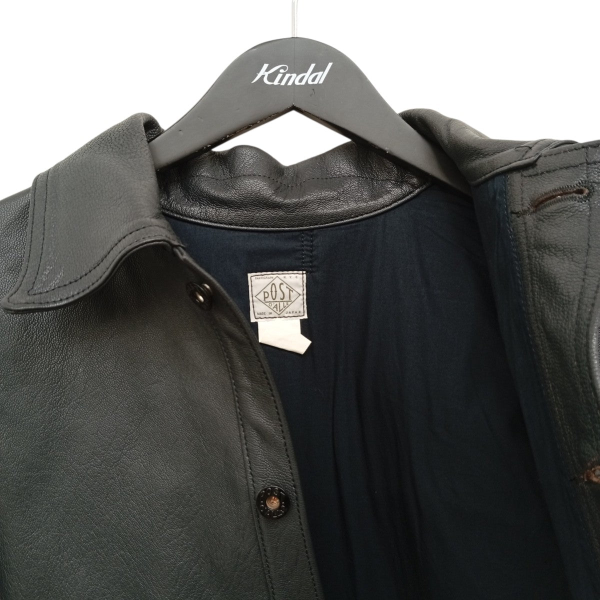 POST O’ALLS cruzer 8 premium goatskin 日本製レザージャケット2132-G3 古着・中古-4枚目のアイテム画像