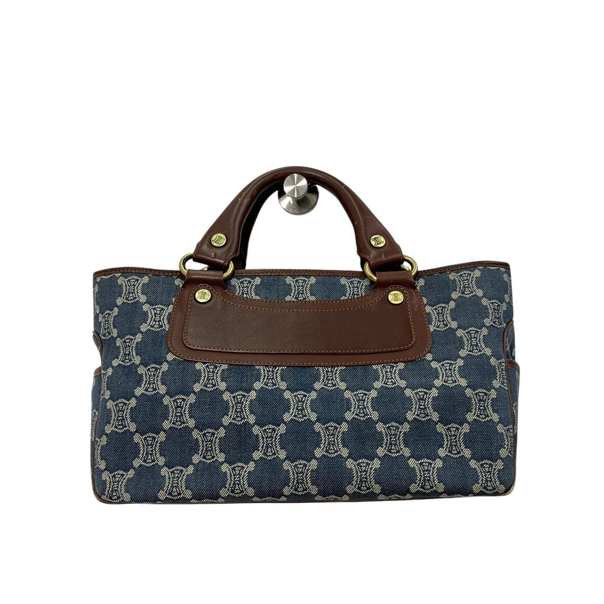 極美品✨CELINE デニム【希少カラー】ブギーバッグ　ロゴプレート CELINE(セリーヌ) ブギーバッグハンドバッグCB00/14 CB00/14