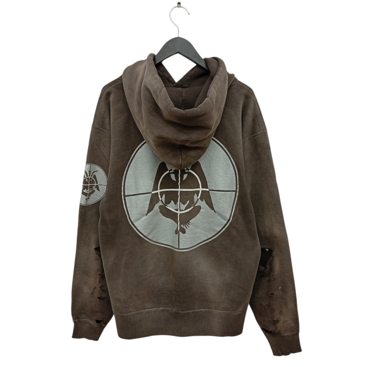 21AWFOCUS HOODIE ダメージ加工パーカーSM-A21-0000-037