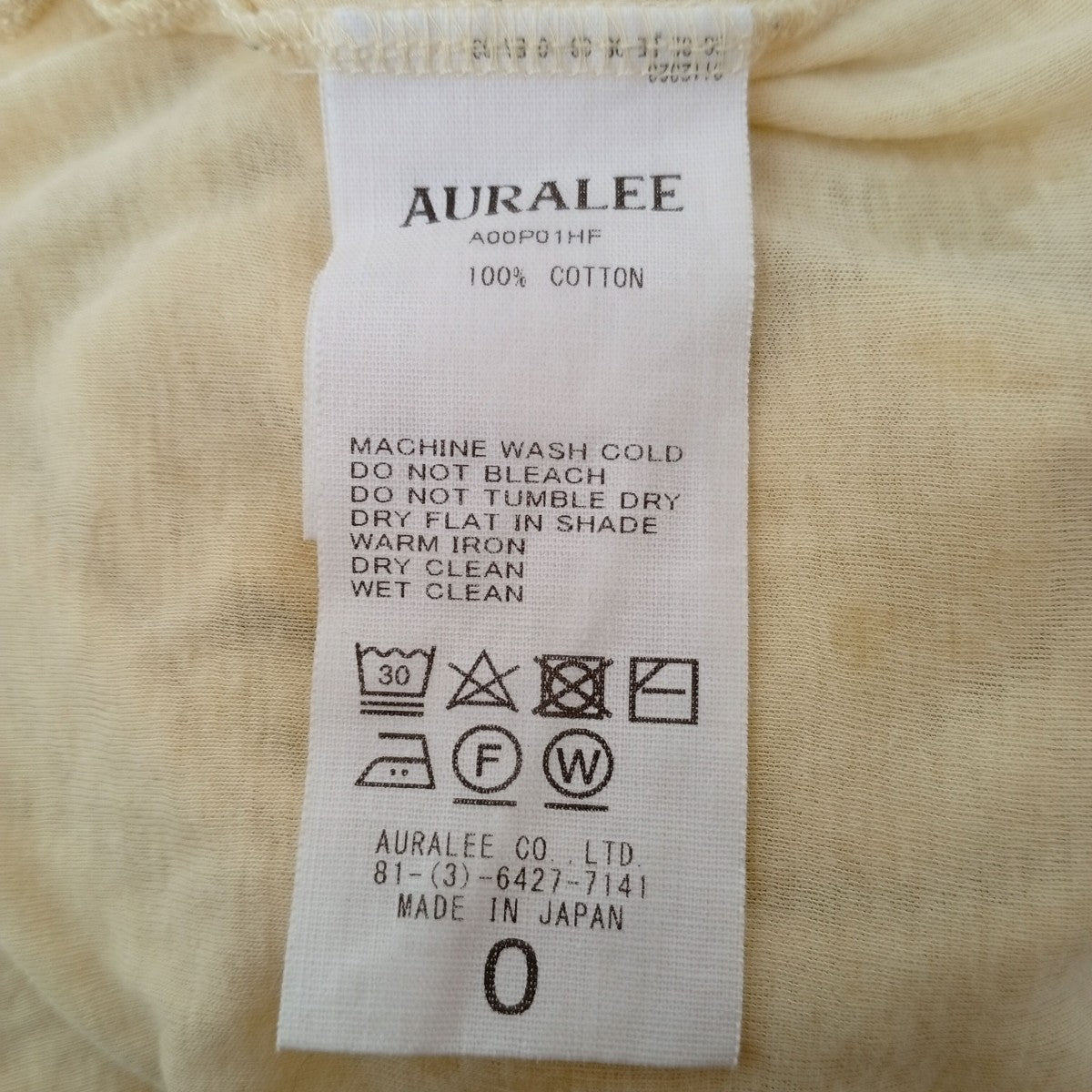 HIGH GAUGE SHEER RIB L S TEE長袖TシャツA00P01HF