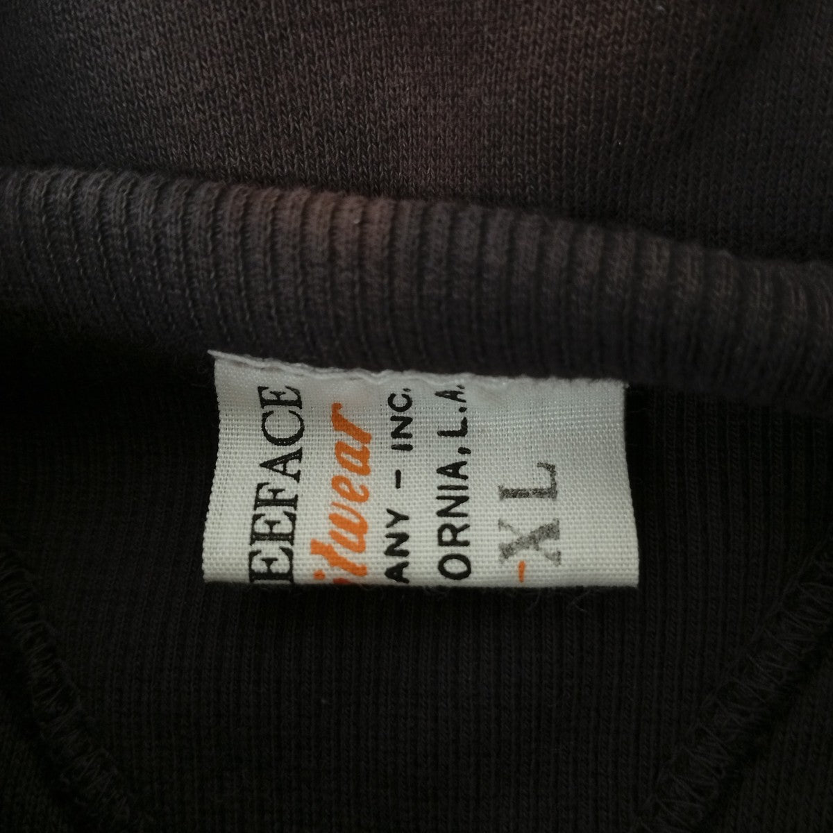DOUBLE FACE AFTER HOODIE COLOR FLOCKY PRINT USED／ブリーチ加工パーカー