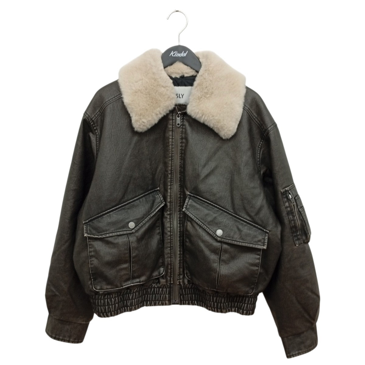 SLY フェイクレザージャケット030IAZ30-1821-1 古着・中古-1枚目のアイテム画像