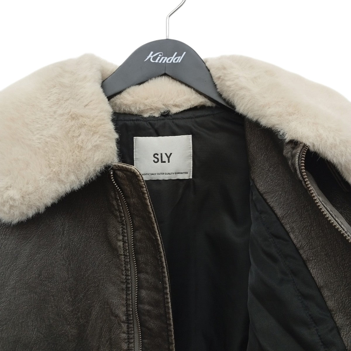 SLY フェイクレザージャケット030IAZ30-1821-1 古着・中古-6枚目のアイテム画像