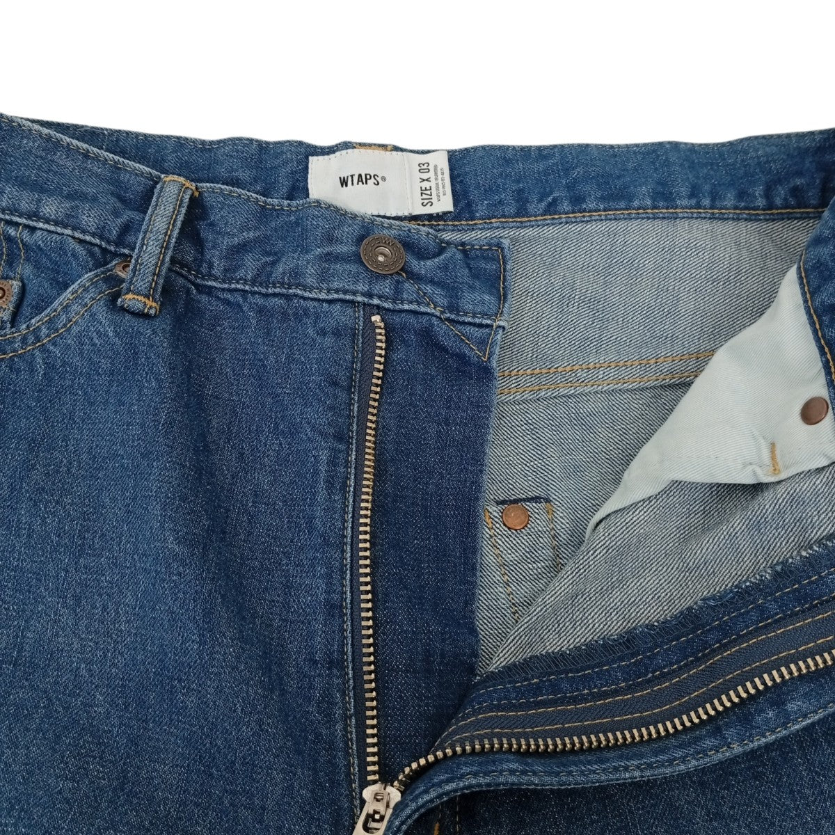 BLUES STRAIGHT   TROUSERS   COTTON． DENIMデニムパンツ251WVDT-PTM03