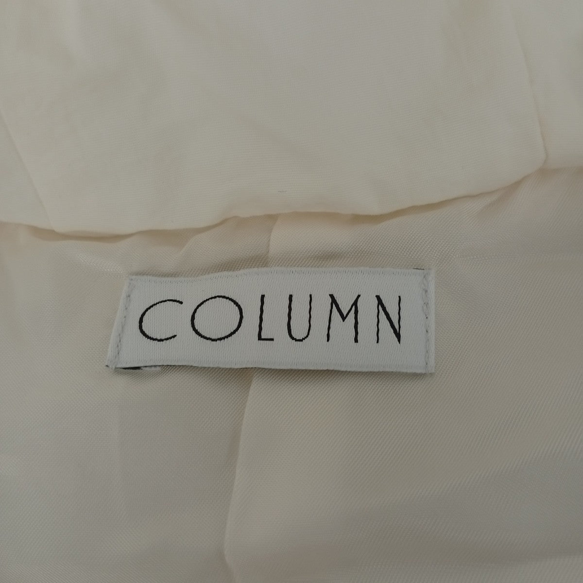 COLUMN Long down vest jacket中綿ベスト12-140-06-090005 古着・中古-3枚目のアイテム画像