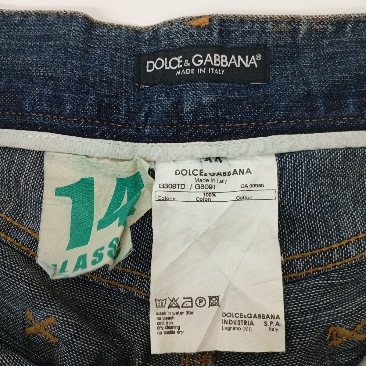 DOLCE ＆ GABBANA デニムパンツG309TD 古着・中古-4枚目のアイテム画像