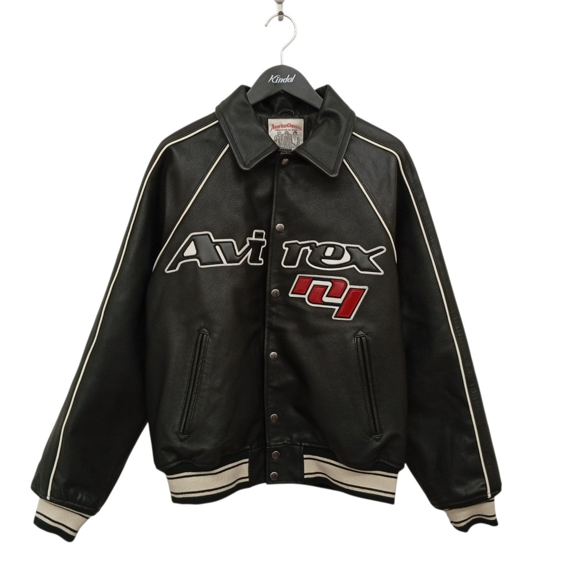 AVIREX COW LOGO VARSITY JACKETレザージャケット783-5950017 古着・中古-1枚目のアイテム画像