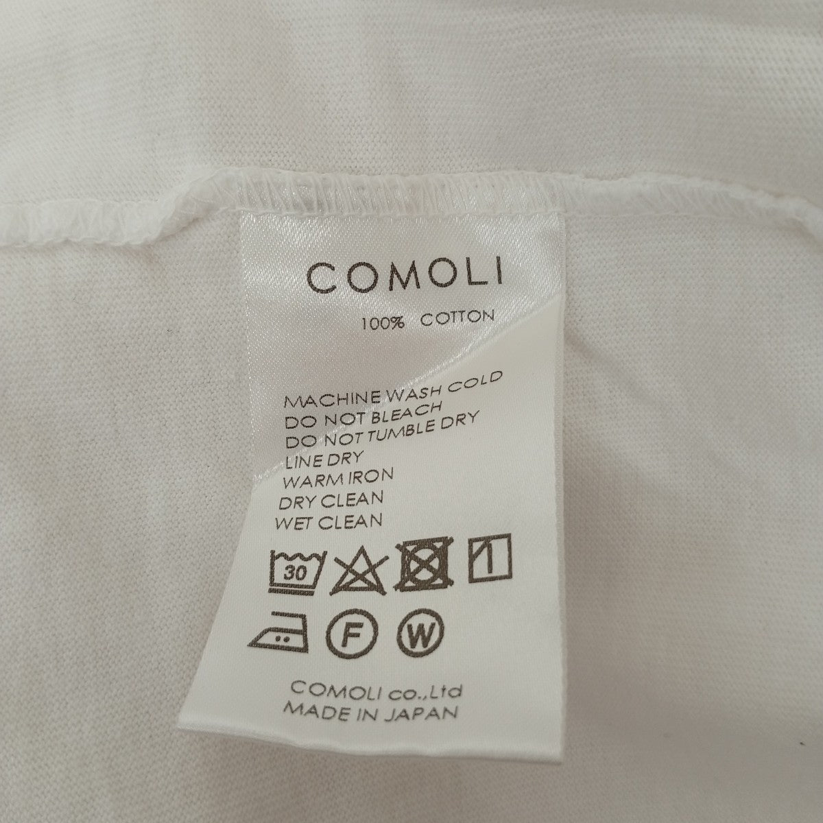 COMOLI 20AWフットボールシャツロングスリーブカットソーS03-05003 古着・中古-5枚目のアイテム画像