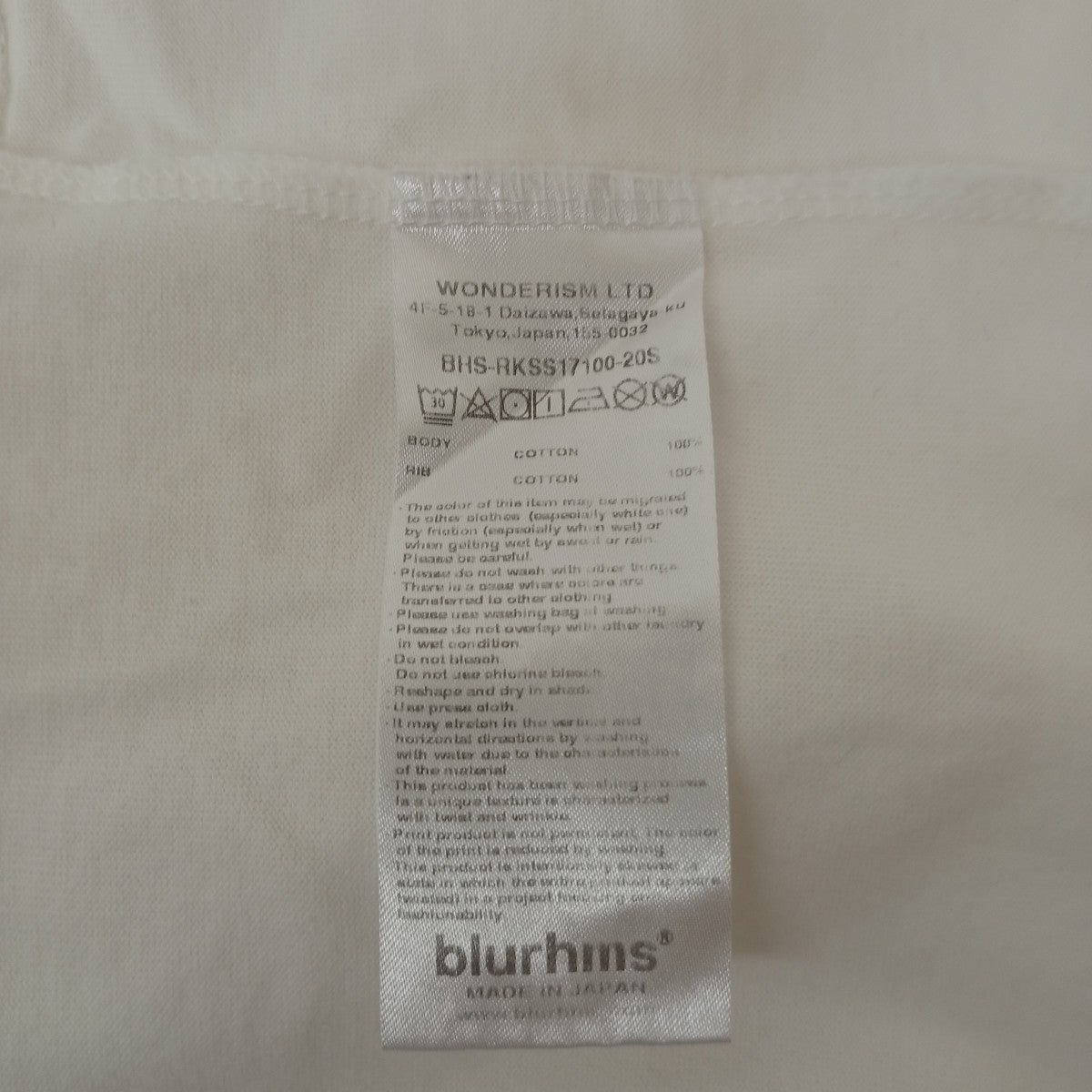 ＴシャツBHS-RKSS17100-20S