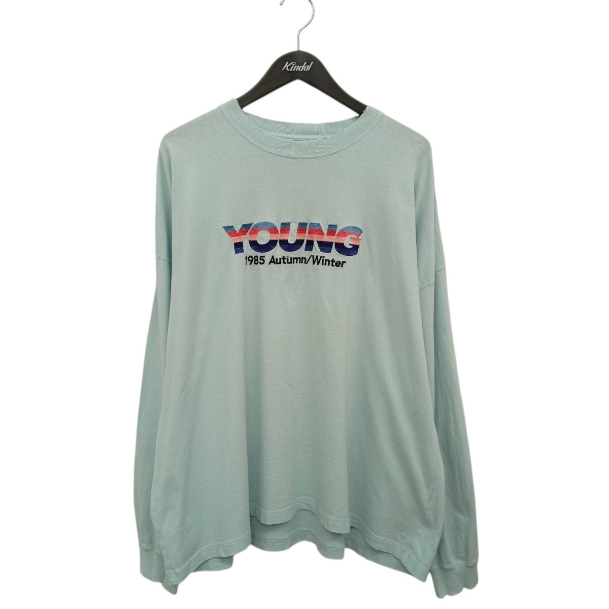 DAIRIKU YOUNG Embroidery Tee ダメージ加工ロングスリーブカットソーBC-04 古着・中古-1枚目のアイテム画像