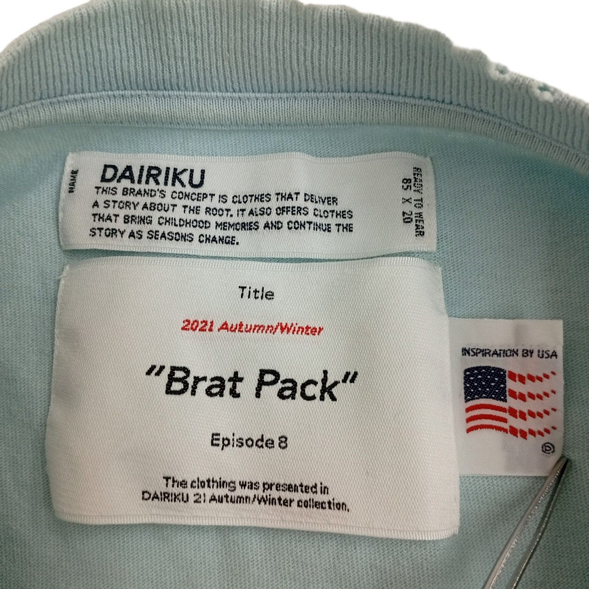 DAIRIKU YOUNG Embroidery Tee ダメージ加工ロングスリーブカットソーBC-04 古着・中古-3枚目のアイテム画像