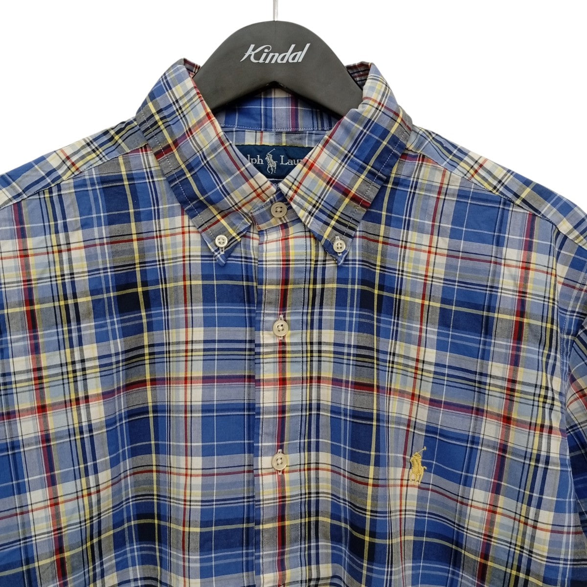 RALPH LAUREN チェック半袖シャツ 古着・中古-4枚目のアイテム画像