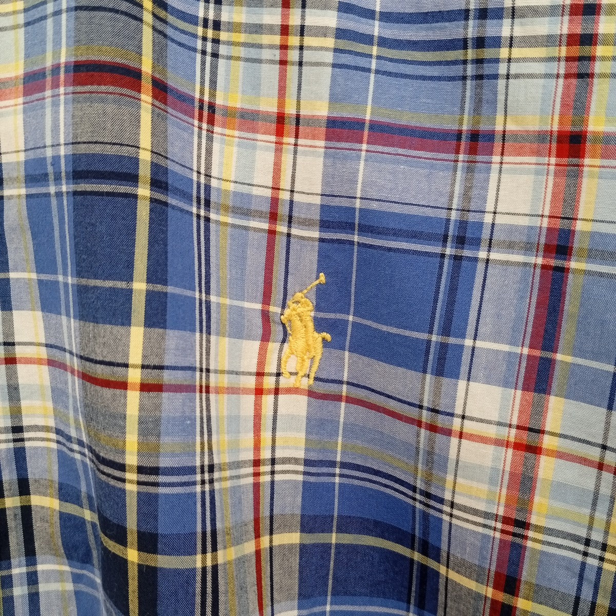 RALPH LAUREN チェック半袖シャツ 古着・中古-5枚目のアイテム画像