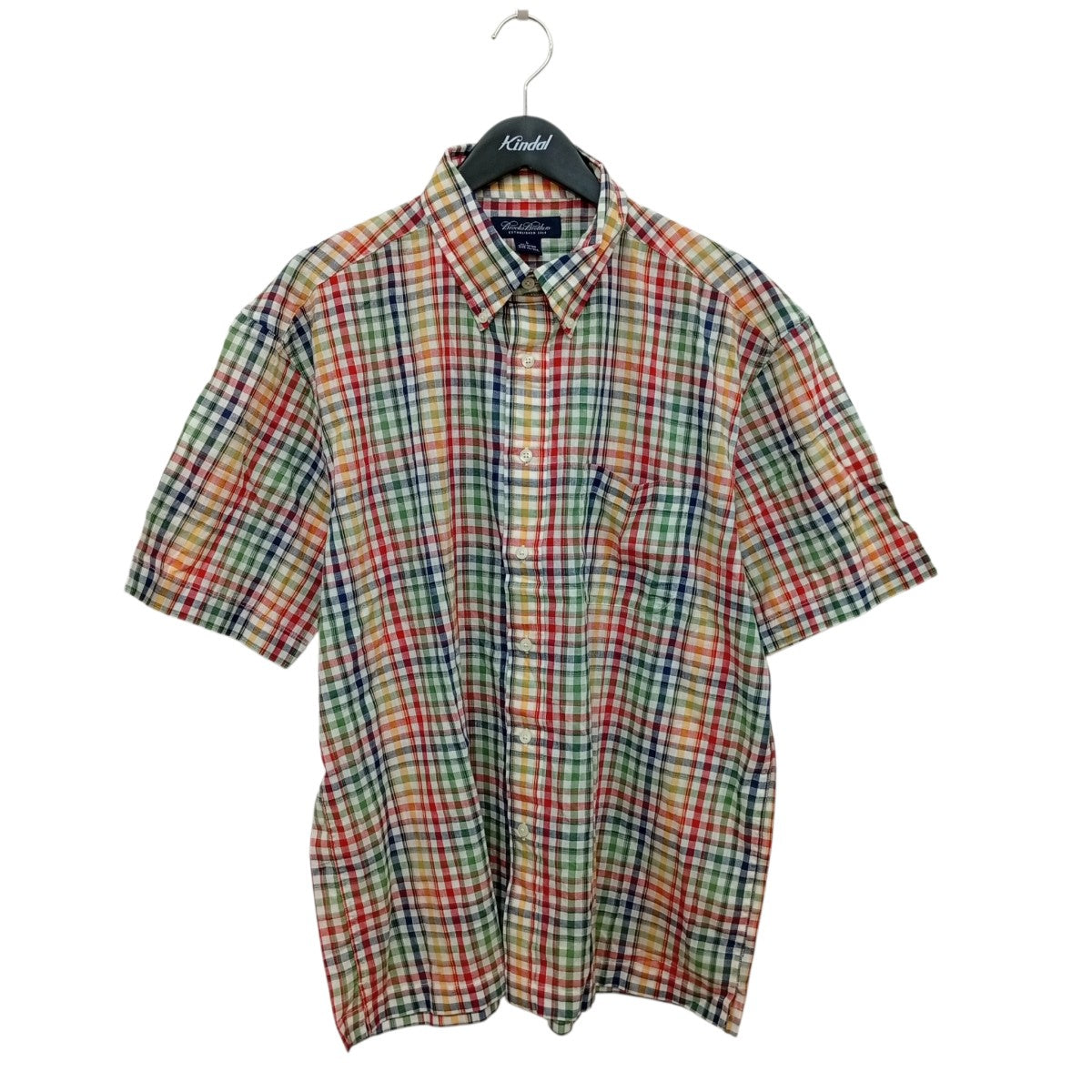 BROOKS BROTHERS チェック半袖シャツ 古着・中古-1枚目のアイテム画像
