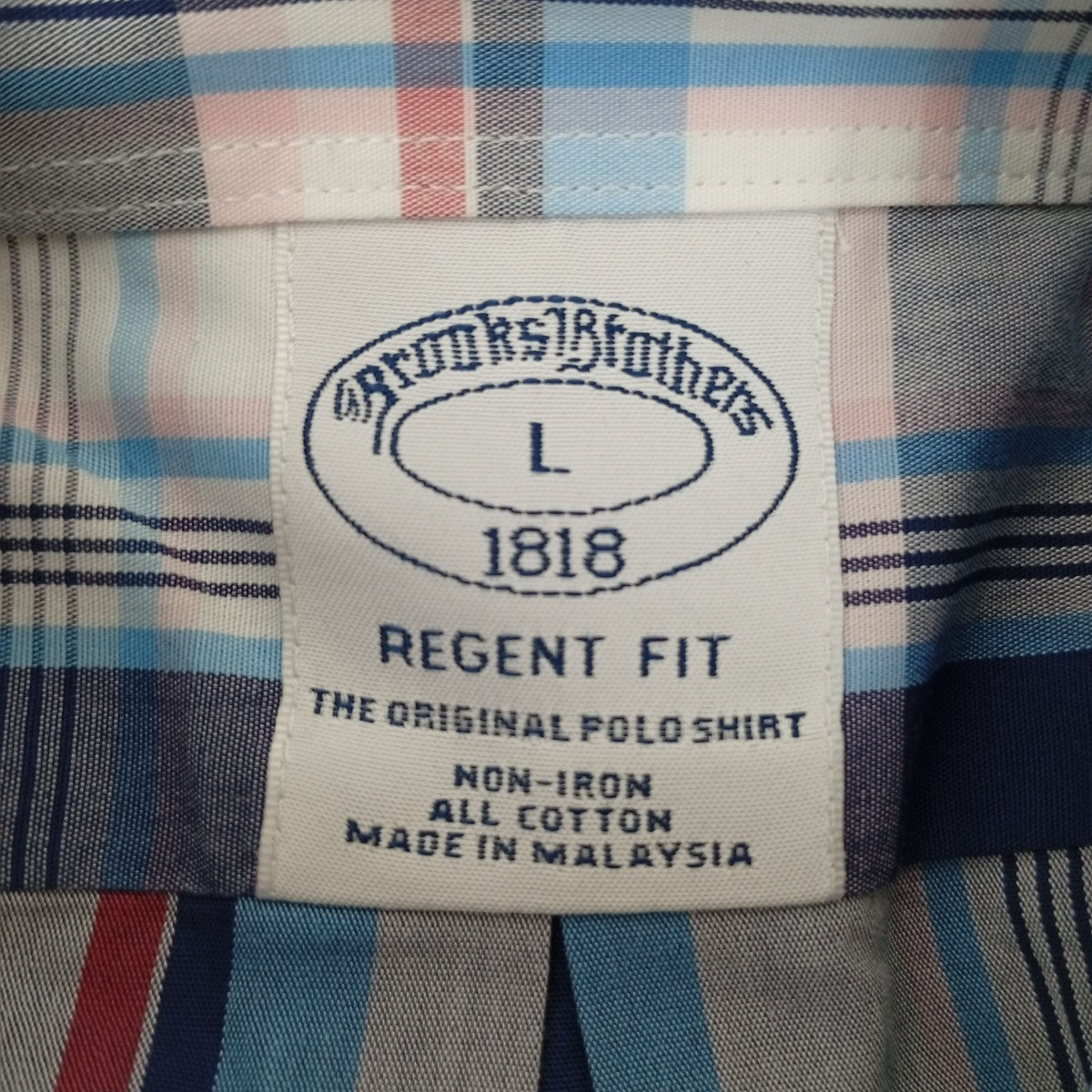 BROOKS BROTHERS チェック半袖シャツ 古着・中古-3枚目のアイテム画像