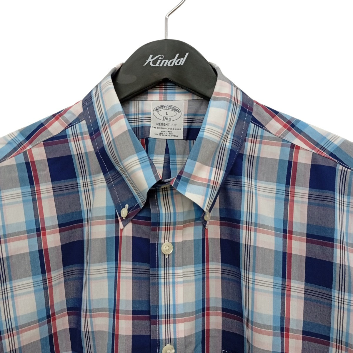 BROOKS BROTHERS チェック半袖シャツ 古着・中古-6枚目のアイテム画像