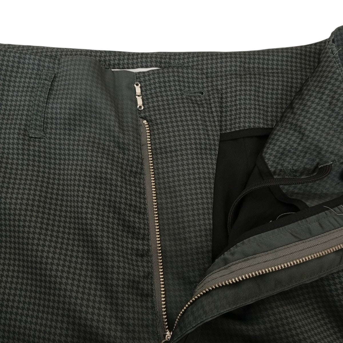 TROMPE-L’OEIL PLEATS WIDE PANTSチェックパンツ