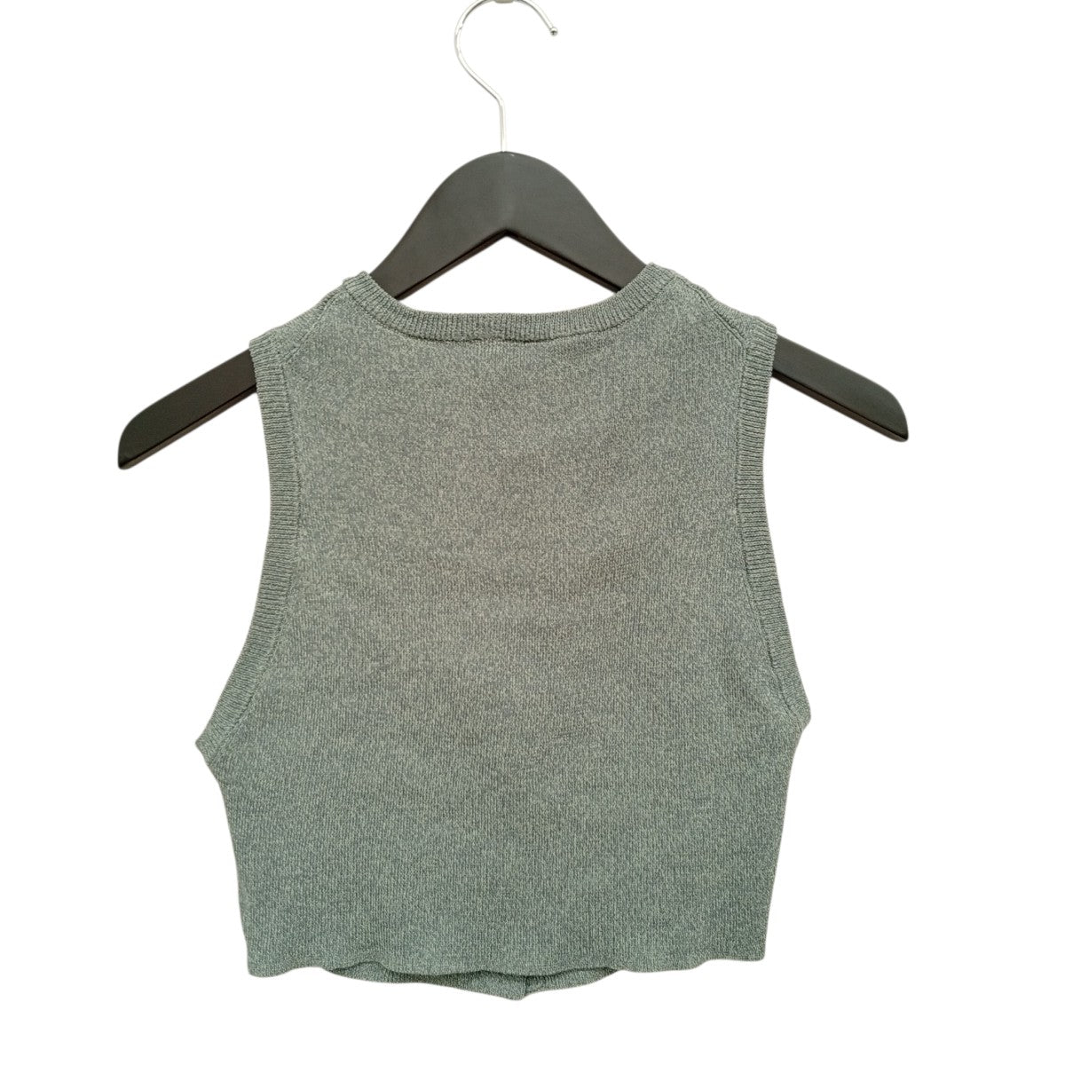 Cotton Rib Knit Sleevless Topノースリーブニットls62575K