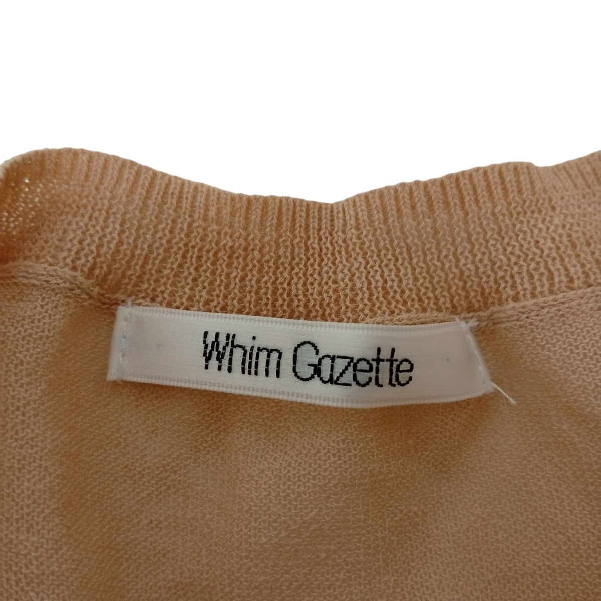 Whim Gazette リネンノースリーブプルオーバーノースリーブカットソーWGZ1041405A0004 古着・中古-3枚目のアイテム画像
