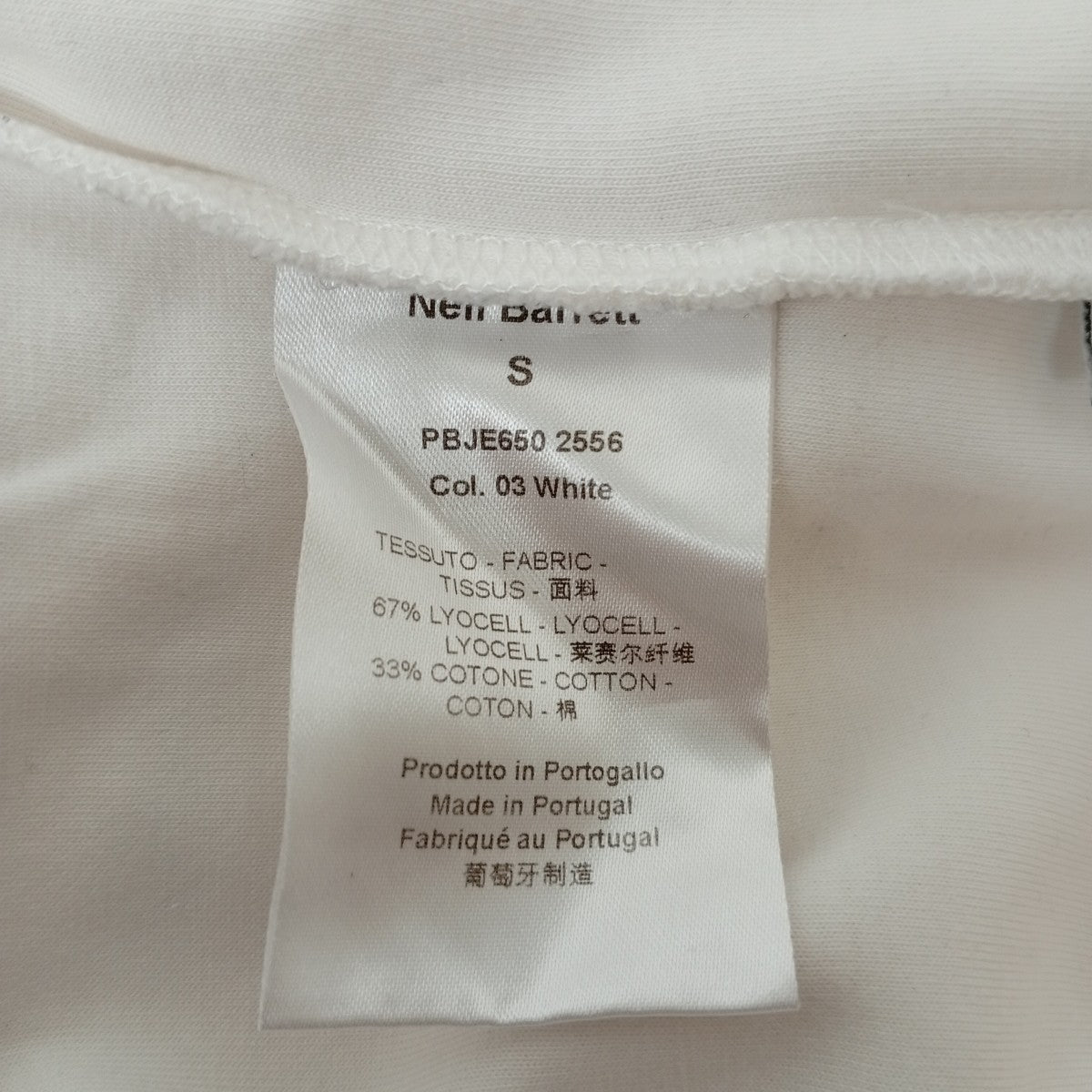 NEIL BARRETT TシャツPBJE650 2556 古着・中古-5枚目のアイテム画像