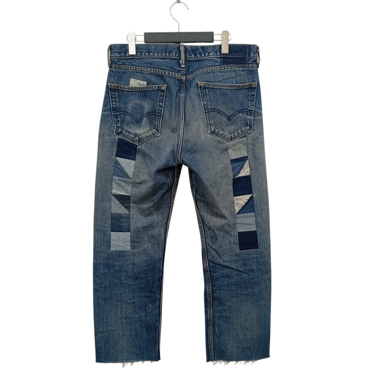 NY VINTAGE CUSTOM MADE PATCH DENIMダメージデニムパンツCOTDNYPT-351