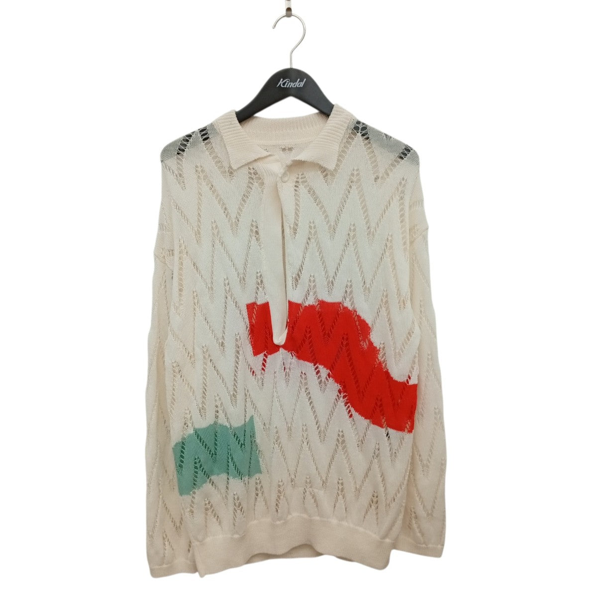 24SSpainting knit poloニットカーディガン