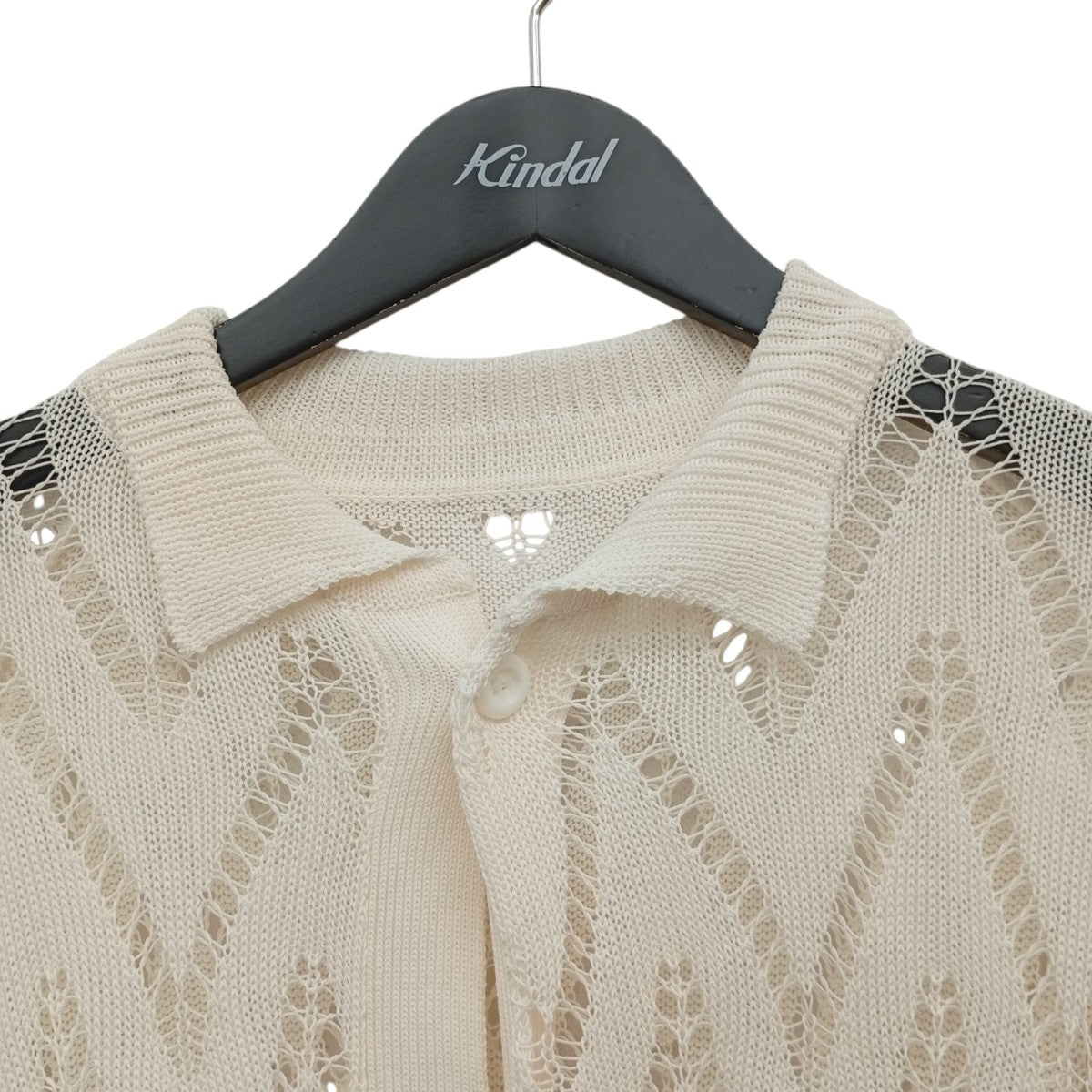 24SSpainting knit poloニットカーディガン