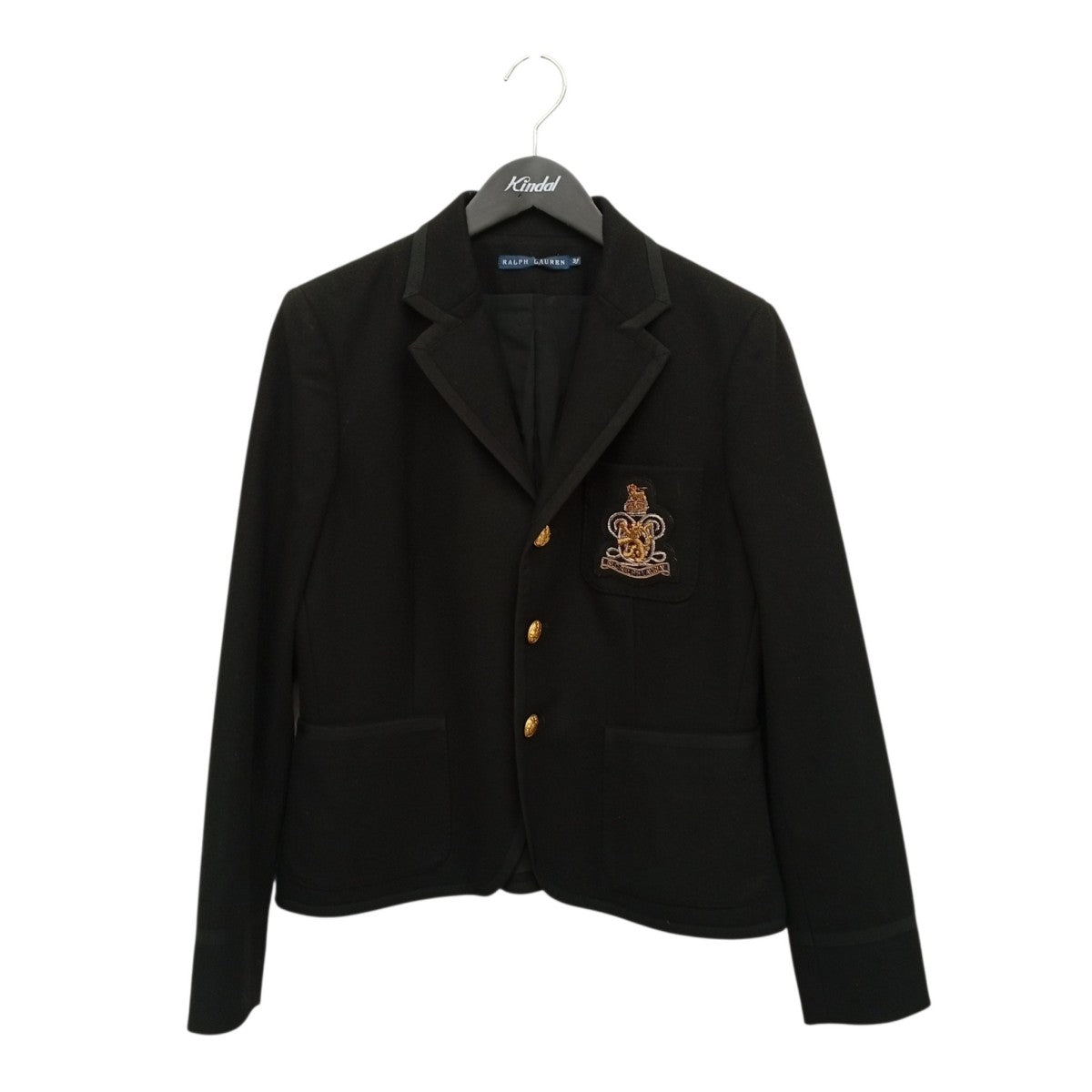 RALPH LAUREN 金ボタン 刺繍エンブレムジャケット 古着・中古-1枚目のアイテム画像