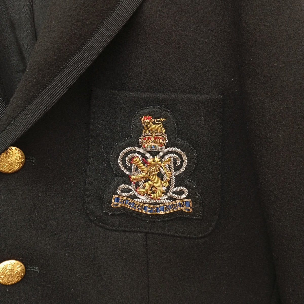 RALPH LAUREN 金ボタン 刺繍エンブレムジャケット 古着・中古-8枚目のアイテム画像