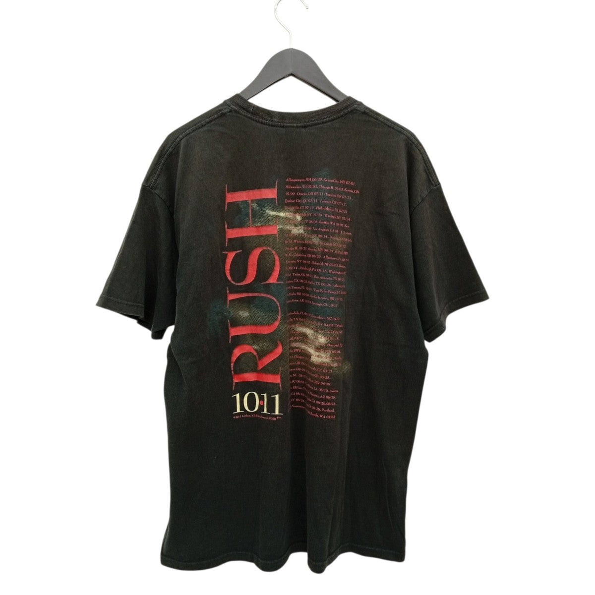 VINTAGE C2011 RUSH TIME MACHINE M＆OボディTシャツ 古着・中古-2枚目のアイテム画像