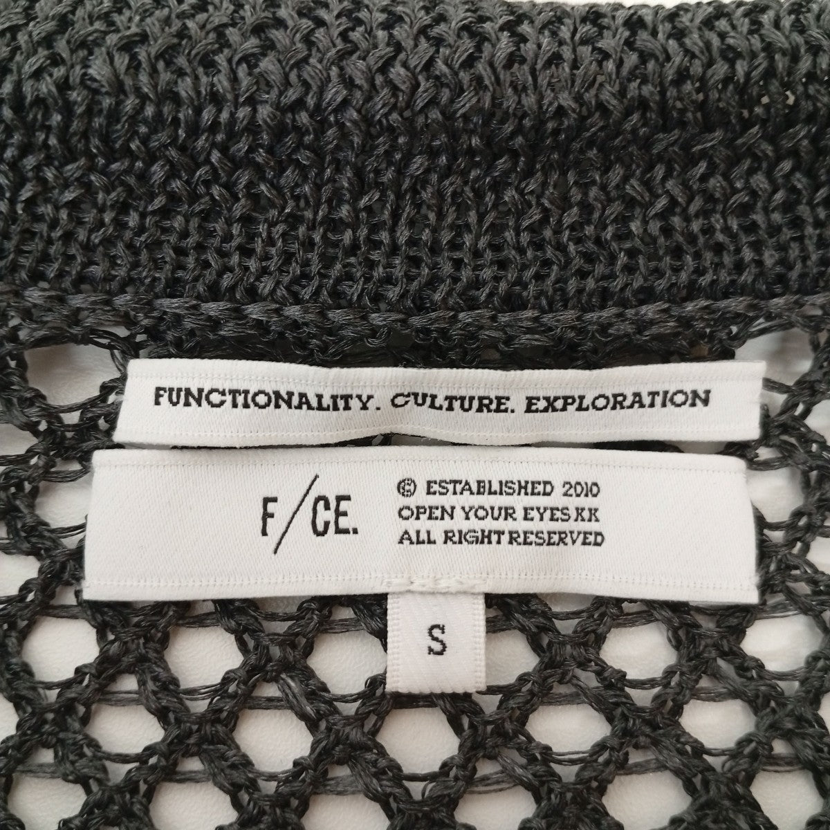 F／CE． MESH KNIT SHIRT半袖ニットFST11241U0001 古着・中古-3枚目のアイテム画像