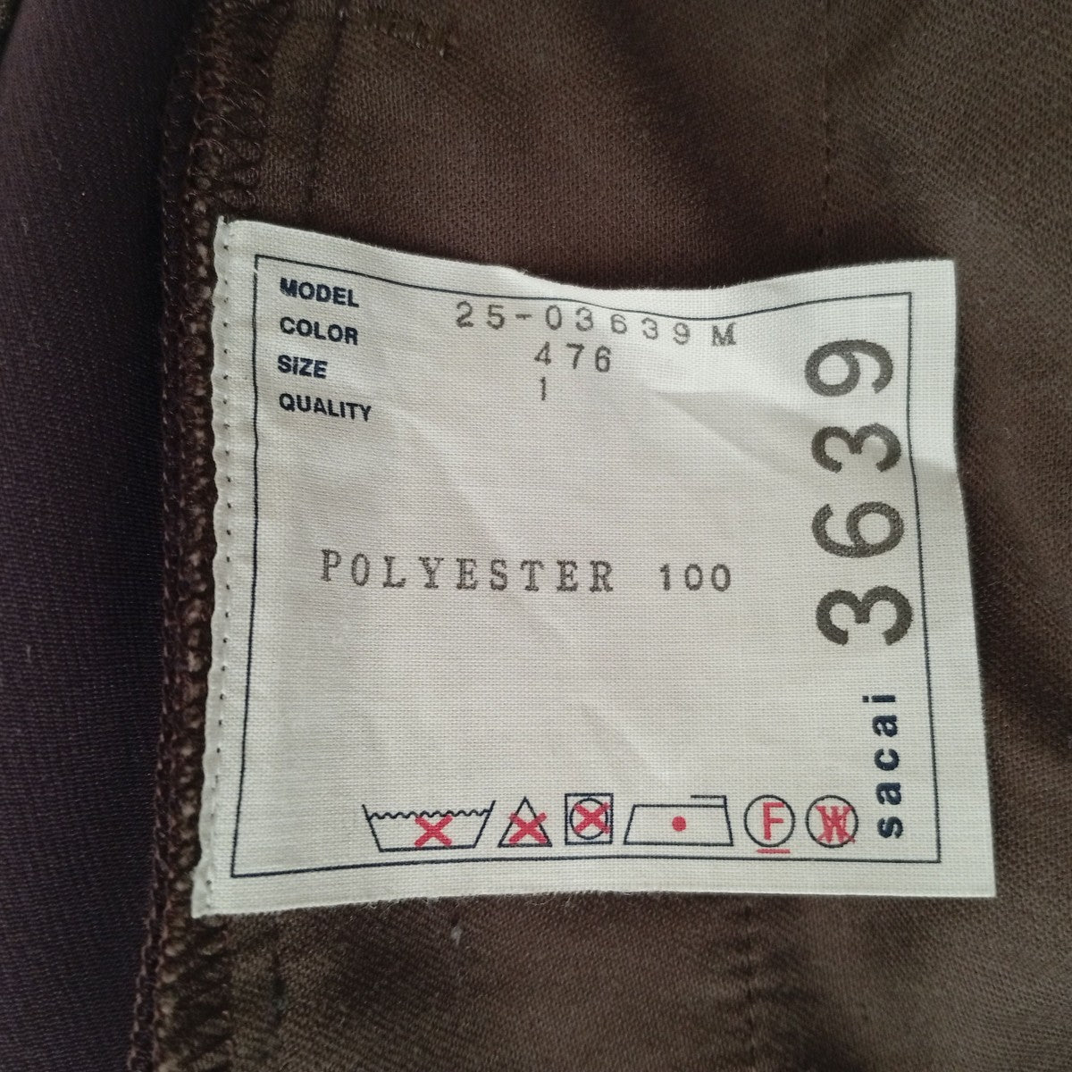 Matelasse Twill Pantsパンツ25-03639M