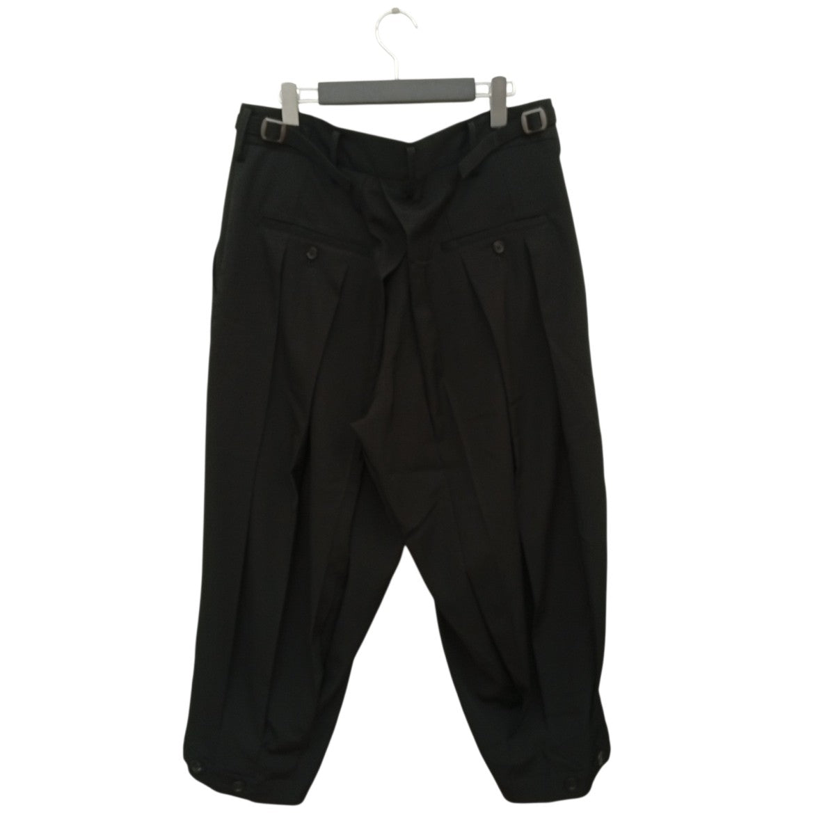 WASHER WOOL GABARDINE PLEATED PANTSスラックスUQ-P20-100-1