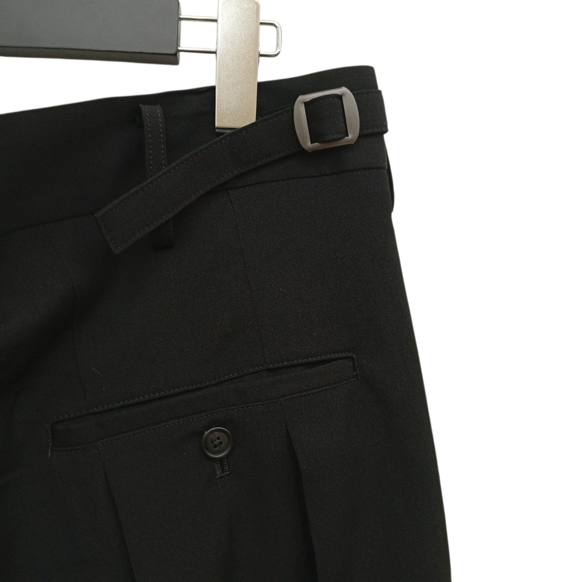 WASHER WOOL GABARDINE PLEATED PANTSスラックスUQ-P20-100-1