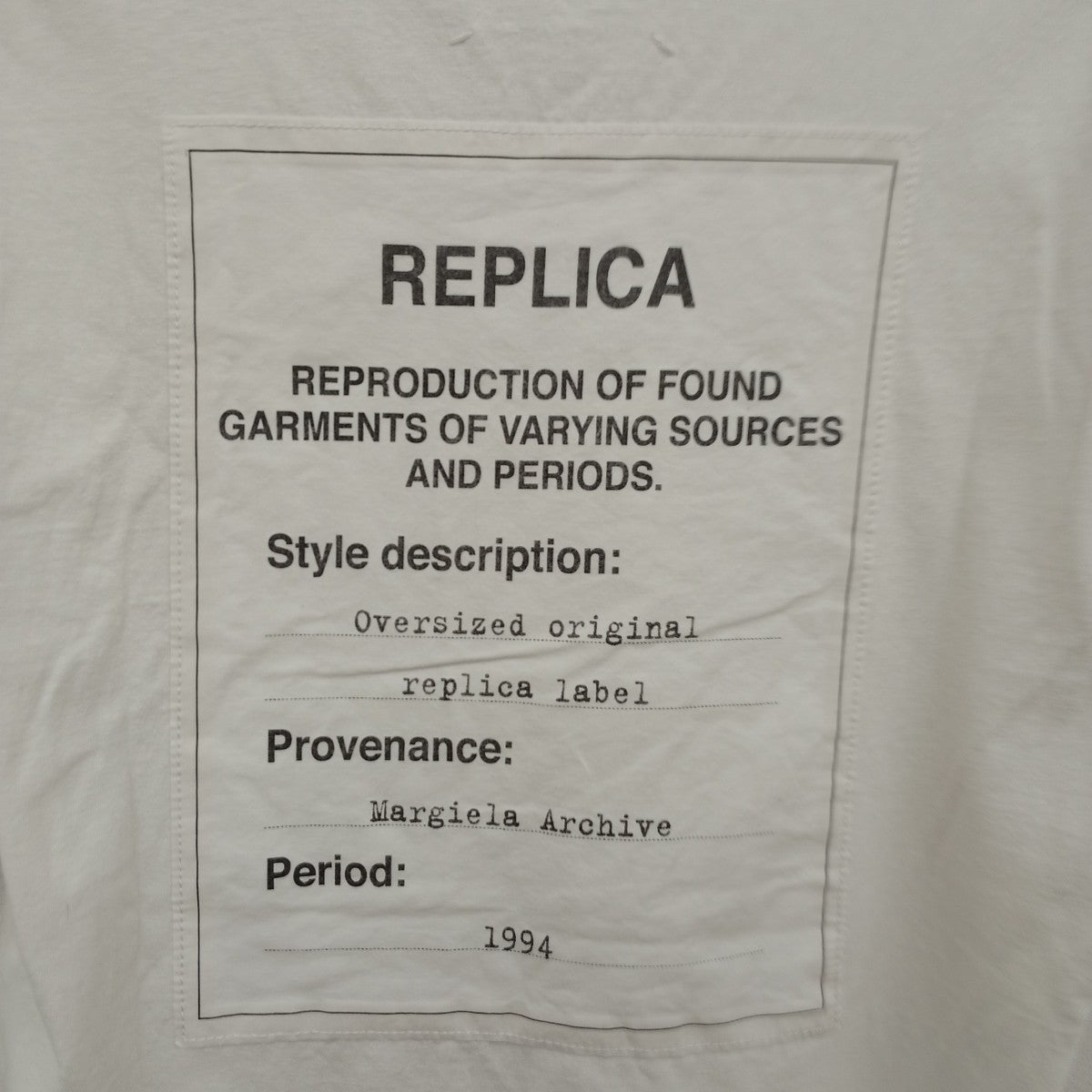 REPLICA LABELTシャツ30GC059322948