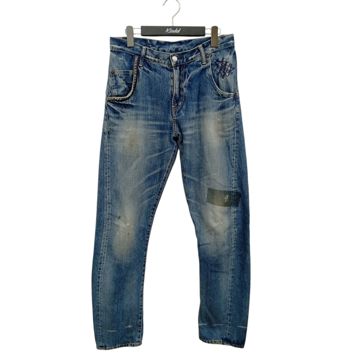 ポケカさま専用です！ヒステリックグラマー⭐︎ダメージデニム② Hysteric Glamour(ヒステリックグラマー) スタッズ ダメージ加工デニム