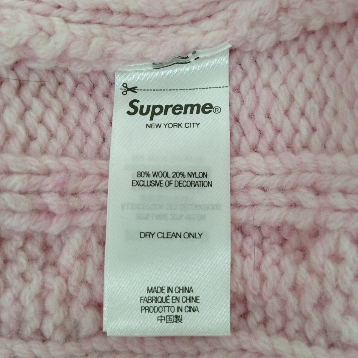 Appliqu Cable Knit Sweaterニット