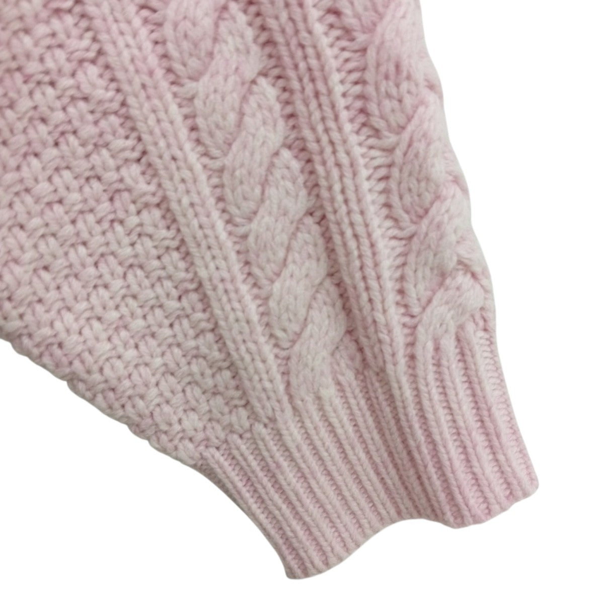 Appliqu Cable Knit Sweaterニット