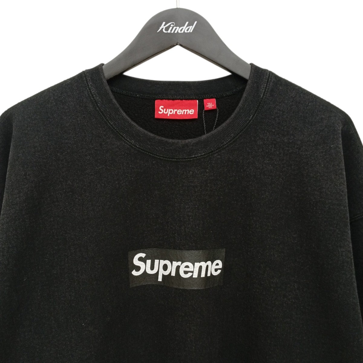 25SSWashed Box Logo Crewneckトレーナー