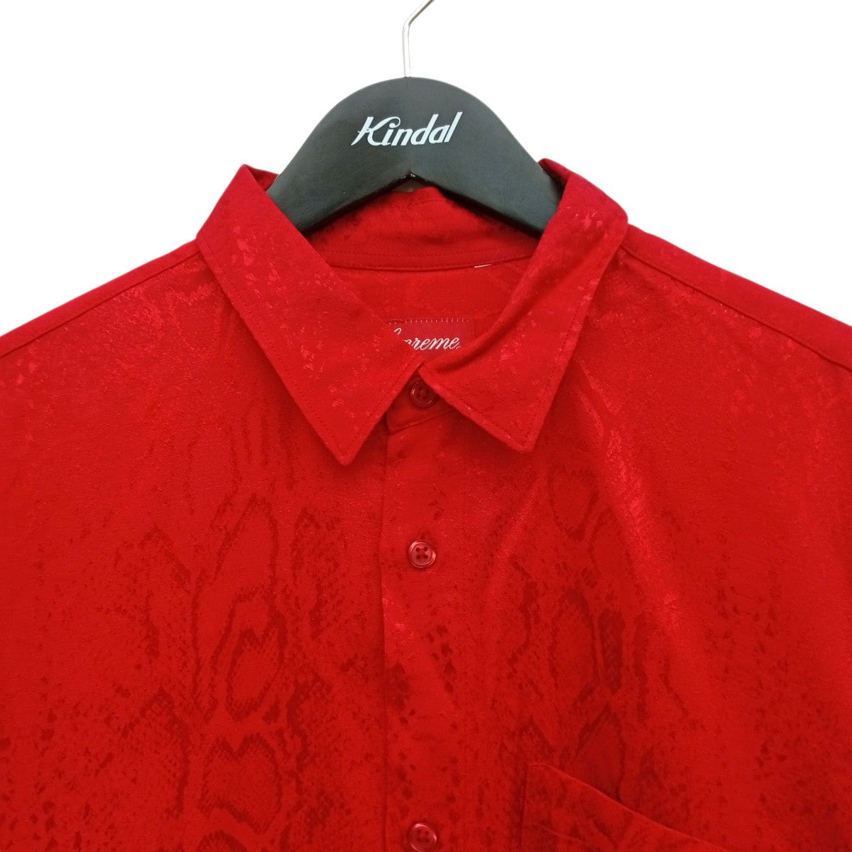 snakeskin jacquard shirt長袖シャツ