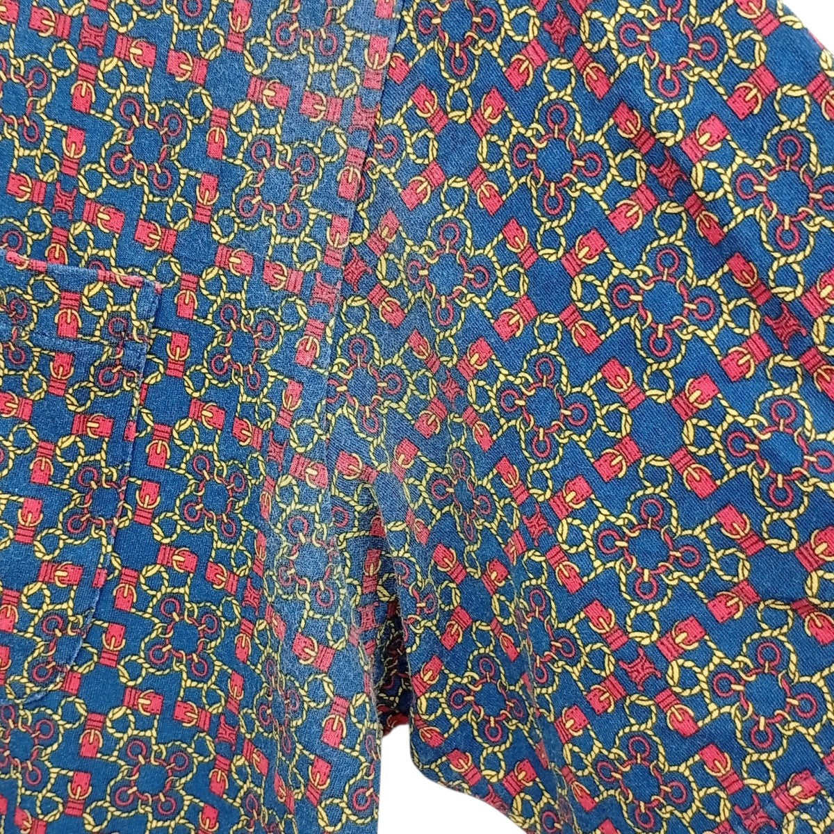 Bridle Print Polo総柄半袖ポロシャツ