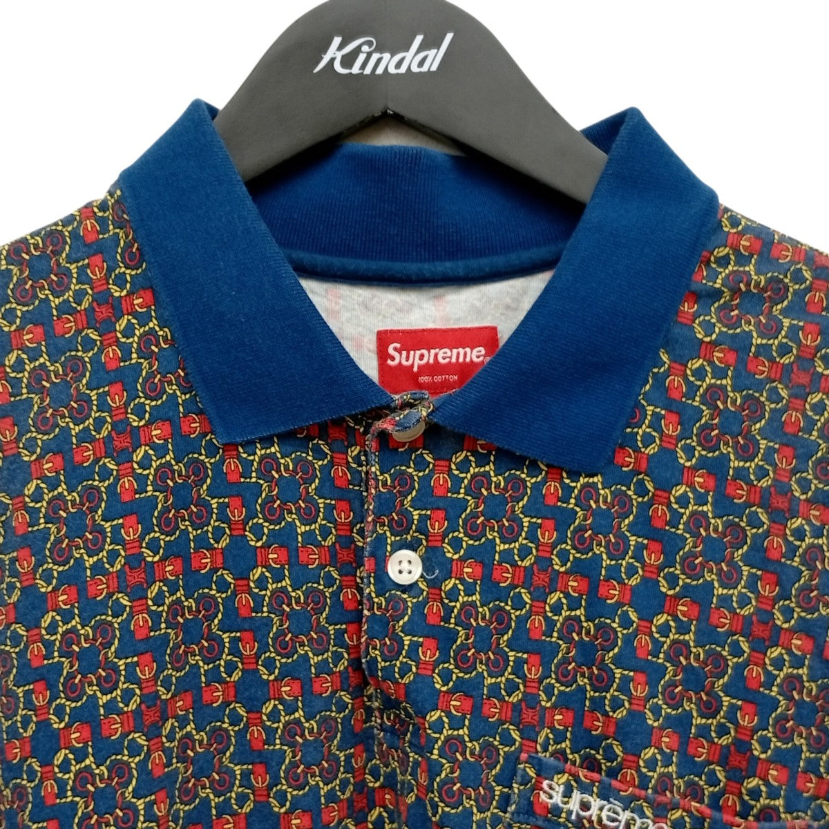 Bridle Print Polo総柄半袖ポロシャツ