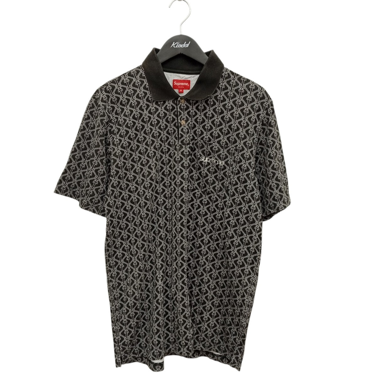 Rope Print Polo総柄半袖ポロシャツ